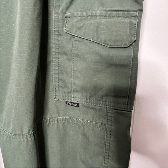Tru-Spec Olive Green Cargo Tactical Pants Men's Size 36x35 rip stop utility - Picture 5 of 12
